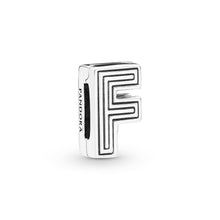 Load image into Gallery viewer, Letter F Clip Charm