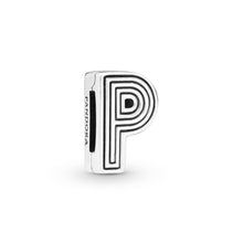 Load image into Gallery viewer, Letter P Clip Charm