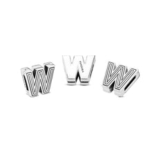 Load image into Gallery viewer, Letter W Clip Charm