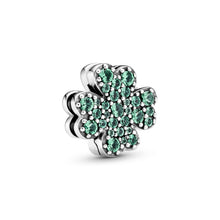 Load image into Gallery viewer, Pavé Four-Leaf Clover Clip Charm