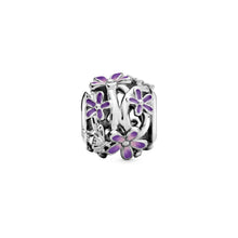Load image into Gallery viewer, Openwork Purple Daisy Charm