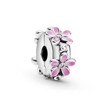 Load image into Gallery viewer, Pink Daisy Flower Clip Charm