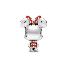 Load image into Gallery viewer, Disney Minnie Mouse Dotted Dress & Bow Charm