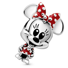 Load image into Gallery viewer, Disney Minnie Mouse Dotted Dress & Bow Charm