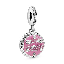 Load image into Gallery viewer, Pink Birthday Cake Dangle Charm