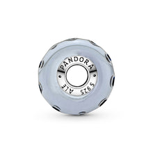 Load image into Gallery viewer, Wavy Dark Blue Murano Glass Ocean Charm