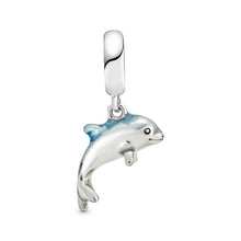 Load image into Gallery viewer, Shimmering Dolphin Dangle Charm