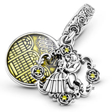 Load image into Gallery viewer, Disney Beauty and the Beast Dancing Dangle Charm
