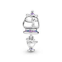 Load image into Gallery viewer, Disney Beauty and the Beast Mrs. Potts and Chip Dangle Charm