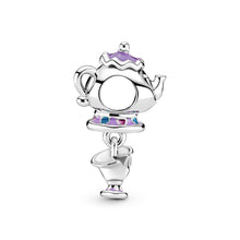 Load image into Gallery viewer, Disney Beauty and the Beast Mrs. Potts and Chip Dangle Charm