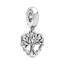 Load image into Gallery viewer, Heart Family Tree Dangle Charm