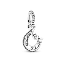 Load image into Gallery viewer, Good Luck Horseshoe Dangle Charm