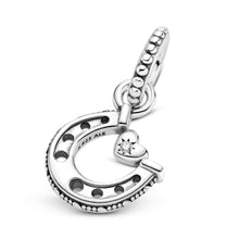Load image into Gallery viewer, Good Luck Horseshoe Dangle Charm