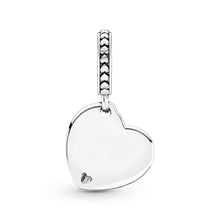 Load image into Gallery viewer, Two-Tone Family Tree Heart Dangle Charm
