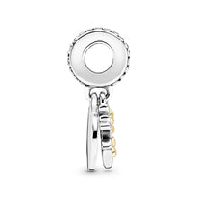 Load image into Gallery viewer, Two-Tone Family Tree Heart Dangle Charm