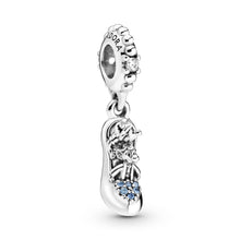 Load image into Gallery viewer, Disney Cinderella Glass Slipper & Mice Dangle Charm