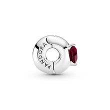Load image into Gallery viewer, Red Heart Solitaire Clip Charm