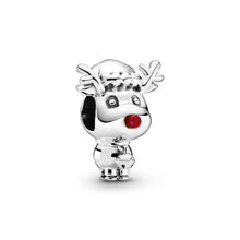 Load image into Gallery viewer, Rudolph the Red Nose Reindeer Charm