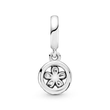 Load image into Gallery viewer, Sparkling Snowflake Circle Dangle Charm
