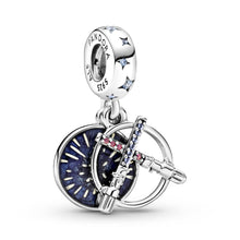 Load image into Gallery viewer, Star Wars Lightsaber Double Dangle Charm