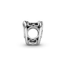 Load image into Gallery viewer, Sparkling Entwined Hearts Charm
