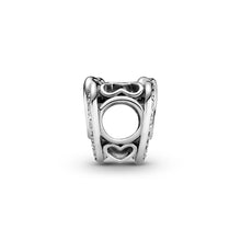 Load image into Gallery viewer, Sparkling Entwined Hearts Charm