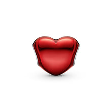 Load image into Gallery viewer, Metallic Red Heart Charm