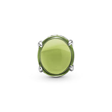 Load image into Gallery viewer, Green Oval Cabochon Charm