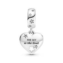 Load image into Gallery viewer, Congratulations Heart & Stars Dangle Charm