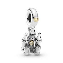 Load image into Gallery viewer, Two-tone Castle Dangle Charm
