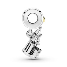 Load image into Gallery viewer, Two-tone Castle Dangle Charm