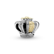 Load image into Gallery viewer, Two-tone Regal Crown Charm