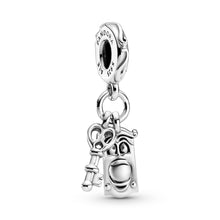 Load image into Gallery viewer, Disney Alice in Wonderland Key & Door Knob Dangle Charm