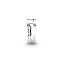 Load image into Gallery viewer, Pandora Reflexions Blue Pavé Heart Clip Charm