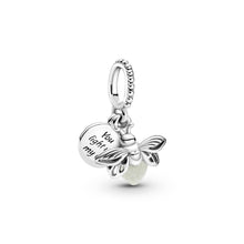 Load image into Gallery viewer, Glow-in-the-dark Firefly Dangle Charm