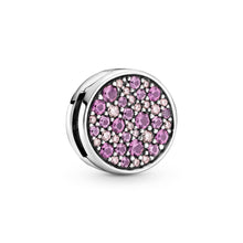 Load image into Gallery viewer, Pandora Reflexions Pink Pavé Clip Charm