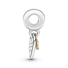 Load image into Gallery viewer, Two-tone Family Tree & Heart Dangle Charm