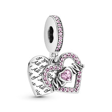 Load image into Gallery viewer, Heart & Mum Dangle Charm