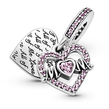 Load image into Gallery viewer, Heart & Mum Dangle Charm