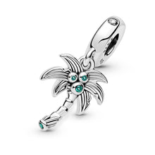 Load image into Gallery viewer, Palm Tree & Coconuts Dangle Charm
