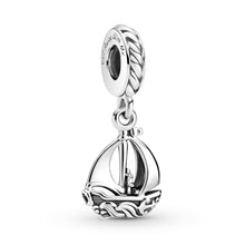 Load image into Gallery viewer, Sail Boat Dangle Charm