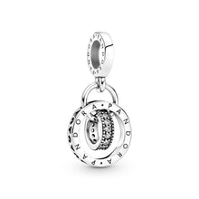 Load image into Gallery viewer, Pandora Logo Circles Dangle Charm