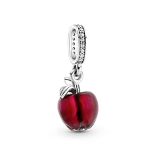 Load image into Gallery viewer, Murano Glass Red Apple Dangle Charm