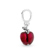 Load image into Gallery viewer, Murano Glass Red Apple Dangle Charm
