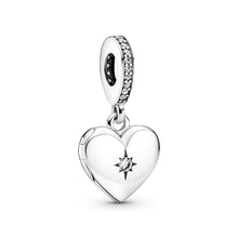 Load image into Gallery viewer, Openable Heart Locket Dangle Charm