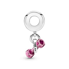 Load image into Gallery viewer, Dumbbell & Heart Dangle Charm