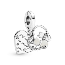 Load image into Gallery viewer, Cats & Hearts Dangle Charm