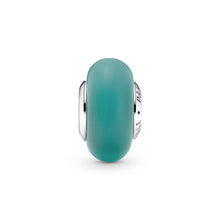 Load image into Gallery viewer, Matte Green Murano Glass Charm