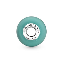 Load image into Gallery viewer, Matte Green Murano Glass Charm