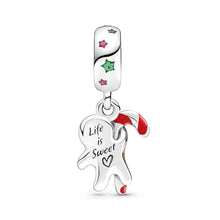 Load image into Gallery viewer, Gingerbread Man Dangle Charm